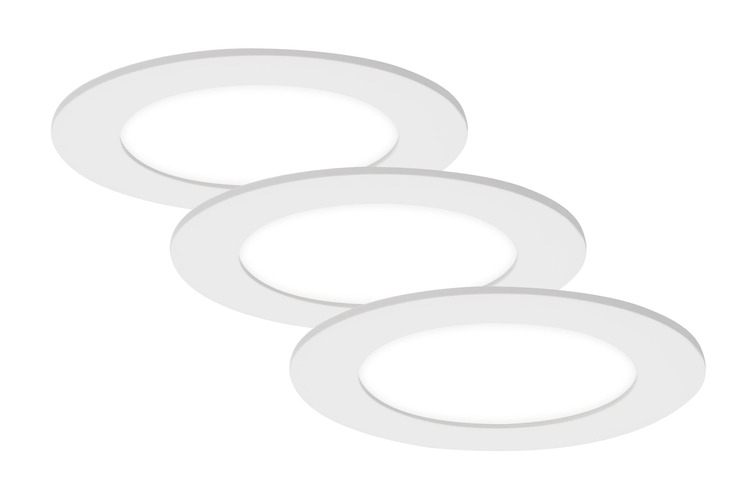 Kruhová - BRI 7115-436 3ks sada LED vestavné svítidlo, pr. 12 cm, 7 W, bílé - BRILONER - foto 1