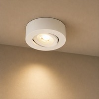 Bodová - BRI 7990016 LED vestavné / přisazené bodové svítidlo – pr.90mm, stmívatelné, 5W, 230V, teplá bílá, nastavitelné, bílá - BRILONER