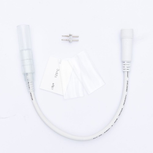 Příslušenství - DLED LEDRLX21 Prodlužovací kabel pro světelné hadice 0,25m, bílý, samčí, IP67 - foto 1