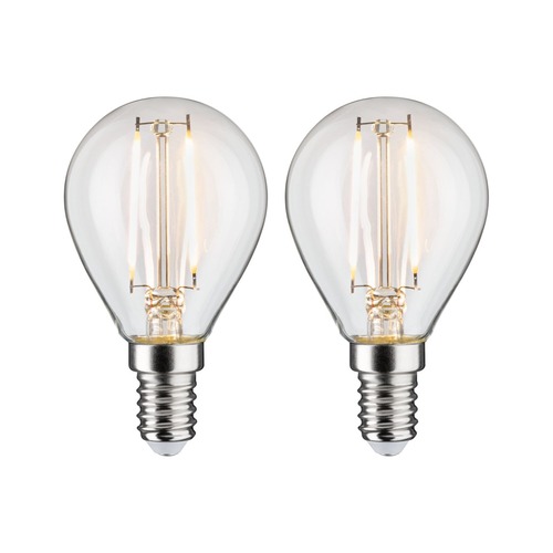 E14 - P 28857 LED kapka Filament E14 230V 2x2,7W 2700K čirá - PAULMANN - foto 1