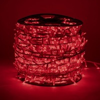 Venkovní řetězy - DLED SKN0102R DecoLED LED světelný řetěz - 100m, 2000 červených diod, bílý kabel