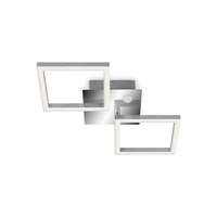 Hranatá - TF 318508TF TELEFUNKEN LED stropní svítidlo s čidlem, 47 cm, 12 W, chrom-hliník - BRILONER