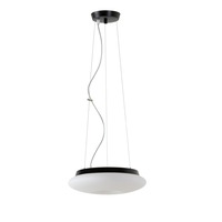 Kruhová - OS SAT60951 SATURN L1 závěsné skleněné svítidlo černá / bílá IP20 4000 K 16W LED - OSMONT