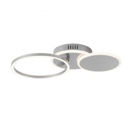 Kruhová - LD 14116-55 SEVENT LED stropní svítidlo stříbrná kruhové jednoduché teplé bílé světlo 3000K - LEUCHTEN DIREKT / JUST LIGHT