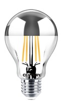 E27 - CEN ING3SD-082727 FILAMENT LED INCANTO CHIARA HRUŠKA SILVER DOME A60 8W E27 2700K DIM - CENTURY