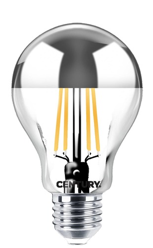 E27 - CEN ING3SD-082727 FILAMENT LED INCANTO CHIARA HRUŠKA SILVER DOME A60 8W E27 2700K DIM - CENTURY - foto 1