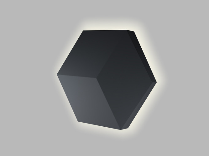 Nástěnné - Nástěnné svítidlo HEXO, B 5W 2700K/3300K/4000K, ON/OFF - foto 1