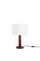 Stolní lampy dekorační - FAN I-SULTAN-L-ROS Stolní lampa Sultan (červená + samet) kov + samet, 1 x E27, 15 W; lampa pr. 30 x 20 cm, konstrukce 30 x 30 x 45,5 cm - FANEUROPE