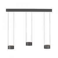 Kruhová - PN 2473-15 LED závěsné svítidlo PURE Clipse, šedá, dálkový ovladač, Comfort Lift, paměťová funkce 2200-5000K - PAUL NEUHAUS