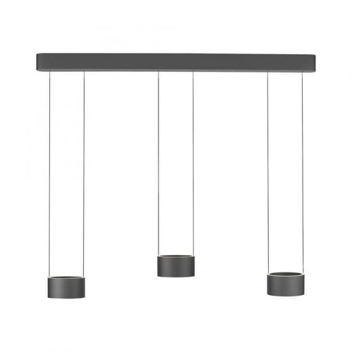 Kruhová - PN 2473-15 LED závěsné svítidlo PURE Clipse, šedá, dálkový ovladač, Comfort Lift, paměťová funkce 2200-5000K - PAUL NEUHAUS - foto 1