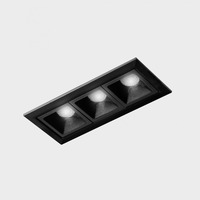 Hranatá - KHL K51300.03.RF.BK-BK.30.ST.9.40.PU NSES zapuštěné svítidlo s rámečkem černá 6 W 4000K PUSH - KOHL-Lighting