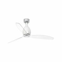 Ventilátory - FARO 32020 MINI ETERFAN M, bílá/transparentní, stropní ventilátor s DC motorem - FARO