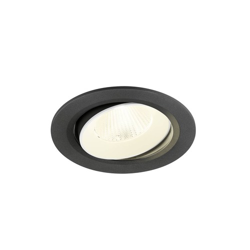 Kruhová - LA 1009850 NUMINOS® MOVE L Stropní vestavné svítidlo, 4000 K, 40°, IP20, kulaté, černé / bílé - BIG WHITE (SLV) - foto 1