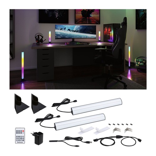 Stolní lampy dekorační - P 5176 EntertainLED set Lightbar Dynamic RGB + stojan (2ks sada) 30 cm - PAULMANN - foto 1