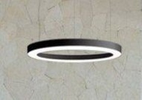 Kruhová - BPM 10193.95.PN.BK.OP.3K Závěsné svítidlo ALBERTA S-LIGHT černé LED 51,2W 950mm OPAL 3000K (starý kód: BPM 10193.05.BK.OP.3K) - BPM