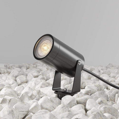 Zápichy - M O025FL-01B Venkovní reflektor Scope 20W GU10 360° IP65 černý hliník - MAYTONI - foto 1