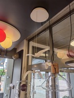 Dekorativní - BRO PC01385_KOMPLET Závěsné svítidlo NIGHT BIRDS MINI PENDENT 3x triplex opal BROKISGLASS mat / stříbrná / Trimless kabelová verze (bílá struktura) / kabel stříbrný -  BROKIS