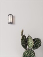 Nástěnná - NV 9002851 Venkovní nástěnné svítidlo STONE černý hliník a akryl E27 1x12W 220-240V IP54 bez žárovky - NOVA LUCE