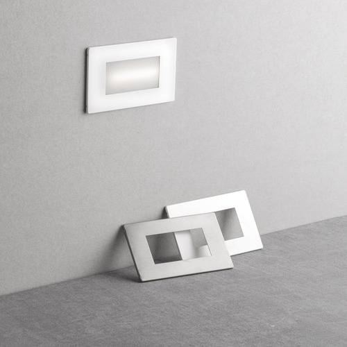 Zapuštěná - FAN INC-BOLT-506HP Schodišťové světlo Bolt (bílé/nikl) vestavné, 5 W (380 lm) nouzové světlo 3h, 1,5 W (180 lm), CCT, IP65, 3,7 V / 1500 mAh Li‑Ion - FANEUROPE - foto 1