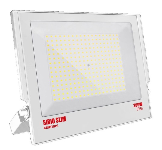 Reflektory - CEN SRSB-2009540 LED reflektor SIRIO SLIM BÍLÝ 200W 4000K 110d 303x366x34mm IP66 IK08 - CENTURY - foto 1