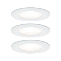 Koupelnová - P 93478 Vestavné svítidlo LED Nova kruhové 3x6,5W GU10 bílá mat nevýklopné 3-krokové-stmívatelné - PAULMANN