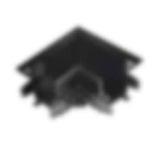 Lištové Magnetic BERNINI - FAN BERNINI-TL-L Příslušenství - rohová spojka Bernini pro zapuštěné pouzdro, 7,8 x 6,78 x 3,24 cm, černá - FANEUROPE - foto 1