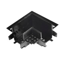 Lištové Magnetic BERNINI - FAN BERNINI-TL-L Příslušenství - rohová spojka Bernini pro zapuštěné pouzdro, 7,8 x 6,78 x 3,24 cm, černá - FANEUROPE