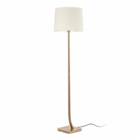 Stojací lampy - FARO 29687-08 REM bronzová/béžová stojací lampa - FARO