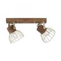 Bodová - LD 11487-60 ALAMI Stropní svítidlo, matná mosaz, E27 vyměnitelné, industriální styl - LEUCHTEN DIREKT / JUST LIGHT