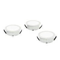 Kruhová - FAN INC-FUSION-3X5W BCO Zápustné svítidlo LED Fusion, bílá, hliník, 3 x 5 W, 1200 lm, 4000 K, 7 x 7 x 3,2 cm - FANEUROPE