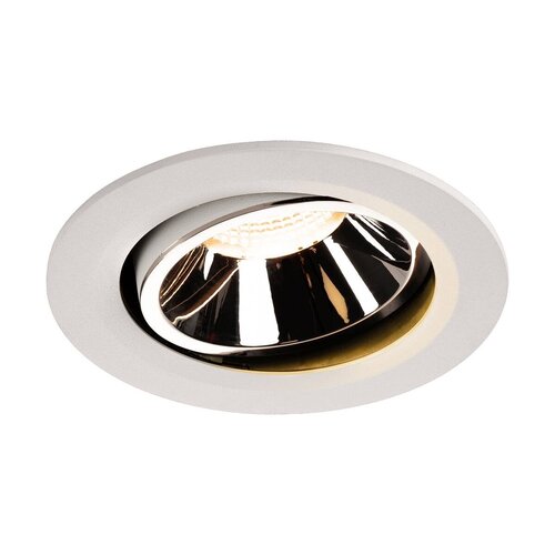 Kruhová - LA 1003645 NUMINOS® MOVE DL L vnitřní LED zápustné stropní svítidlo bílá/chrom 2700 K 55° otočné a výkyvné - BIG WHITE (SLV) - foto 1