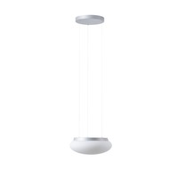 Kruhová - OS ARA67921 ARAKIS LE2 závěsné skleněné svítidlo stříbrná / bílá IP40 4000 K 13W LED - OSMONT