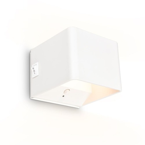 Nepřímé osvětlení - BRI 3879016 Borra nástěnné svítidlo - 1,5W, 100lm, bezdrátové, LED, s pohybovým čidlem, bílé - BRILONER - foto 1
