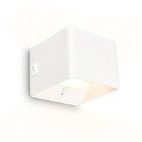 Nepřímé osvětlení - BRI 3879016 Borra nástěnné svítidlo - 1,5W, 100lm, bezdrátové, LED, s pohybovým čidlem, bílé - BRILONER
