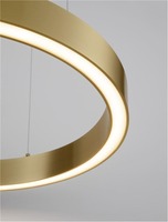 Kruhová - NV 9558602 Závěsné svítidlo STING LED hliník a akryl bronz Epistar SMD2835 40W 3000K Eaglerise TRIAC driver D60 H200 120st. IP20 stmívatelné - NOVA LUCE