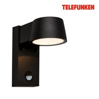 Nástěnná - TF 323105TF TELEFUNKEN LED nástěnné svítidlo, pohybové čidlo, soumrakový senzor, černá - BRILONER