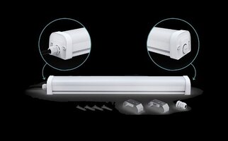 Technická - SL TRI-12040D Stropní svítidlo LED Tri-Proof 40W 1187mm IP65 4200K 3500lm 220°- SKYLIGHTING