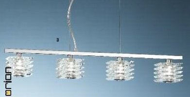 Vícečetná - OR HL 6-1507/4 Závěsné svítidlo 4x40W G9 chrom/křišťálové sklo, 71x9x95cm - ORION
