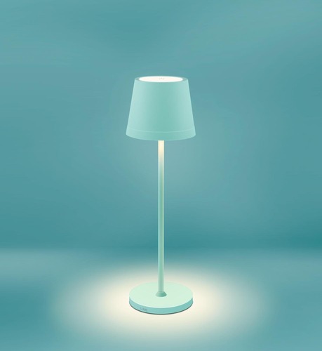 Na stůl - CEN LMPT-023827 Nabíjecí stmívatelné LED svítidlo LUME PLUS tyrkysová 2,2W 2700K IP54 USB Ra95 - CENTURY - foto 1
