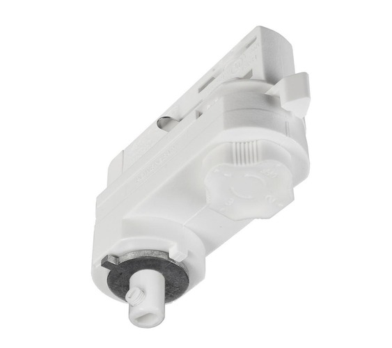Lišty a příslušenství IVELA - IMPR 710097 Deko-Light kolejnicový systém 3-fázový 230V D Line 3-fázový adaptér pro montáž svítidel vč. montážního příslušenství 220-240V AC/50-60Hz bílá RAL 9016 84 mm - foto 1