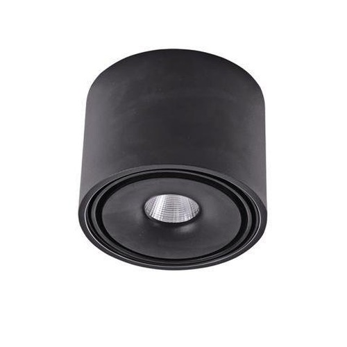Downlight - AZZ AZ3468 LED Stropní přisazené svítidlo Azzardo Boston Tube black AZ3468 10W 810lm 3000K IP20 8,2cm černé stmívatelné - AZZARDO - foto 1
