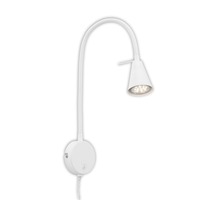 S ramenem - BRI 2082016 Flexibilní nástěnné svítidlo 45 cm 1xGU10 5W 400lm bílé (starý kód: BRI 2082-016) - BRILONER