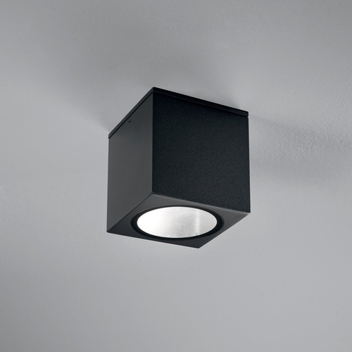 Přisazená - FAN I-CITIZEN-Q1-NER Venkovní stropní svítidlo Citizen, černé, 1 x E27, IP54, 15 x 15 x 17 cm - FANEUROPE - foto 1