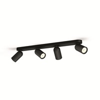 Bodová - PH 50584/30/PN Bodové svítidlo Philips Pongee 50584/30/PN černé 4x max.10W - PHILIPS (915005531601)