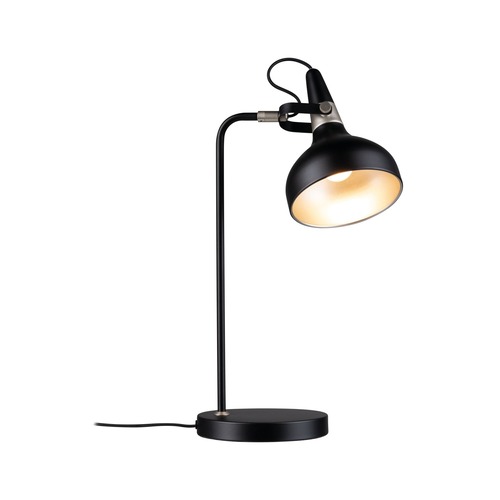 Stolní lampy pracovní - P 78479 Stolní lampa Juna E14 max. 20W černá mat, šampaň kov - PAULMANN - foto 1