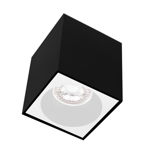 Downlight - CEN ESQNB80-GU10 ESSENZA přisazené svítidlo SQ GU10 černá/bílá 80mm - CENTURY - foto 1