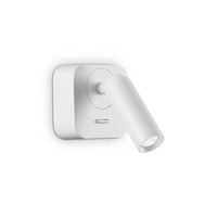 Bodová - ILUX 260648 LED Nástěnné bodové svítidlo Ideal Lux BEAN SQUARE AP BIANCO 260648 3,5W 220lm 3000K IP20 6,5cm hranaté bílé - IDEALLUX