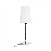 Stolní lampy dekorační - RED R12464 LULU stolní bílá/černá chrom 230V E27 28W - RED - DESIGN RENDL