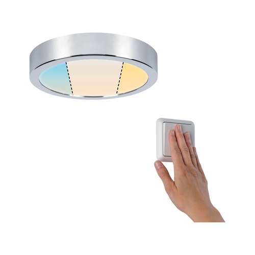 Kruhová - P 78925 LED Panel Aviar IP44 WhiteSwitch kruhové 220 13W 2.700K chrom - PAULMANN - foto 1
