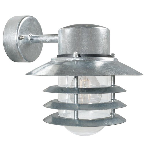 Nástěnná - NOR 74461031 Venkovní nástěnné svítidlo Vejers 1x60W E27 galvanizovaná čirá - NORDLUX - foto 1